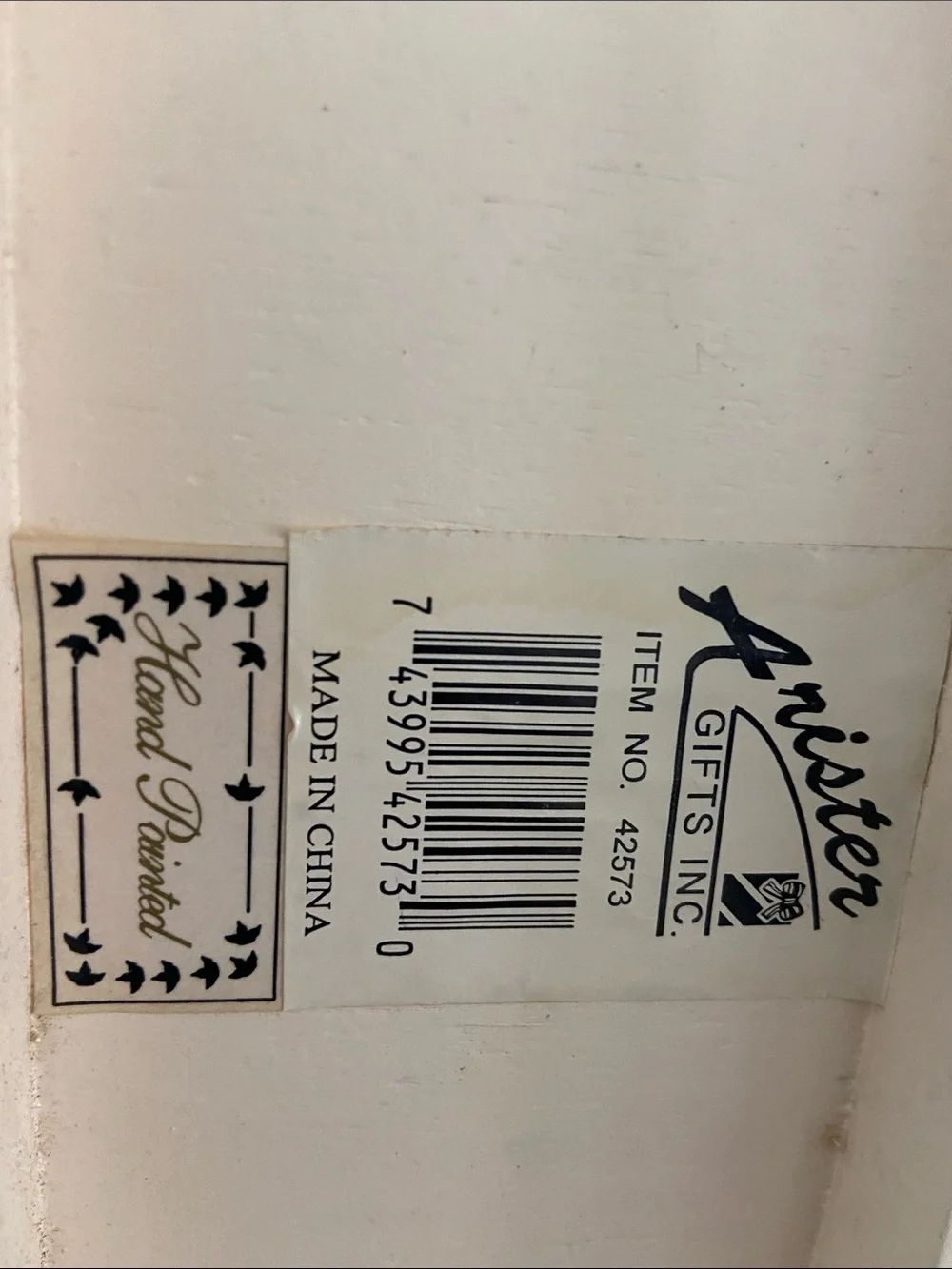 Hand-Painted Cream and Gray Kids Jewelry Armoire